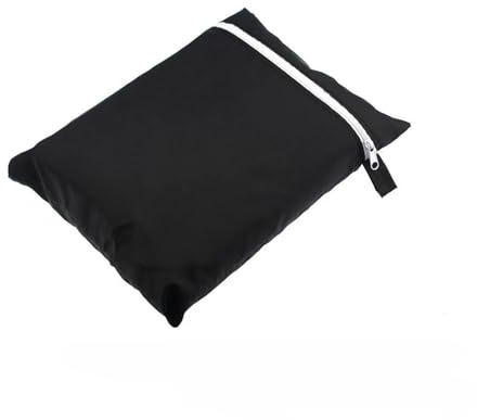 Wasserdichte Schutzhülle für Gartenhängestuhl Outdoor-Schaukel-Hängesessel, Eierschalen-Abdeckung, mittlerer Reißverschluss-Stil(Black)