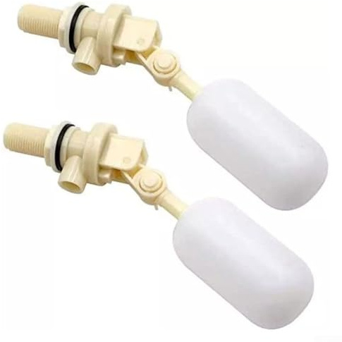 Caswynlife Valvola galleggiante per serbatoi d'acqua, confezione da 2 valvole di intercettazione da 1/2 pollici con meccanismo di galleggiamento stabile, mantiene il livello dell'acqua costante