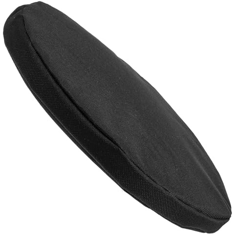 Angoily Cojín para Taburete Portátil de Camping, Asiento Plegable Funda de Tela Oxford Negra, Almohadilla de Espuma Ligera para Senderismo, Pesca y Playa