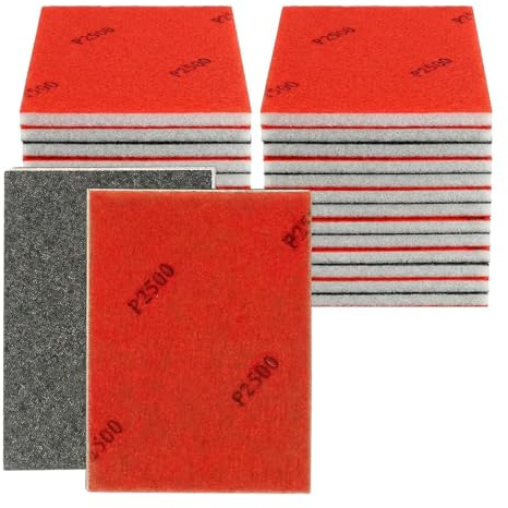 26 Pcs Sanding Sponge, 120-3000 Grit 13 Different Specifications Foam Filled Sanding Pads, Wet and Dry Sandpaper, Coarse and Fine Sandpaper for Wood, Metal & Wall Polishing