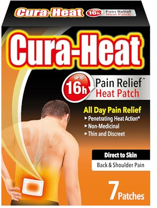 Cura-Heat Back & Shoulder Pain Direct to Skin 7 Patches