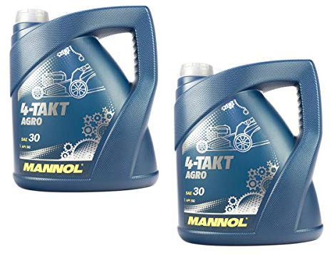 Motorenöl für 4-Takt Traktoren Rasenmäher Agro SAE 30 MANNOL API SG 8 Liter
