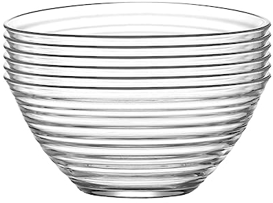 Lav Juego de 6 cuencos de cristal Derin para postres, 300 ml