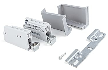 Emuca - Reggipensile per moduli alti da cucina, carico 70 kg, Acciaio e Plastica, Grigio, 5 un.