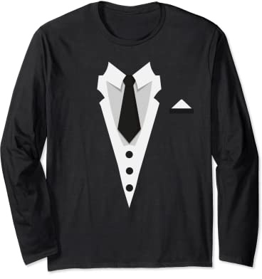 Anzug Krawatte Manschettenknöpfe Hemd mit Brusttasche Herren Langarmshirt