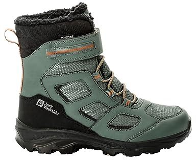 Jack Wolfskin Unisex barn Vojo Wt Texapore High K utomhusskor, Skiffer grön, 31 EU