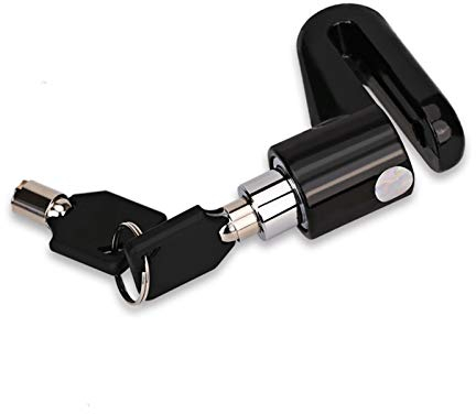 Motorradschloss,Motorrad Bremsschloss Heavy Duty Motorrad-Moped-Roller Scheibenbremse-Rotor-Verschluss Sicherheit Anti-Diebstahl-Motorrad-Zubehör Diebstahlschutz (Color : 2pcs Black)
