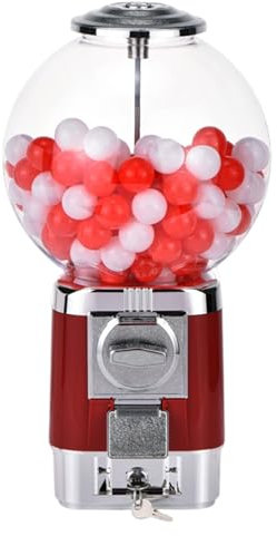 pealiritansemen Commercial Vending Machine, Candy Vending Equipment, Gumball Vending Machine, Gashapon Machine, For Shopping Malls, Supermarkets, Cinemas, Game Store,Red