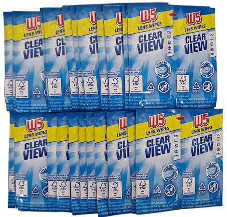 *SALE* 4 Boxes x 54 (216) Cleaning Lens Wipes (Individual Sachets) W5 Suitable to Clean Glasses, Cameras, Binoculars, car Mirrors, Helmet Visors, Computer Screens, Mobile Phones and touch screens.