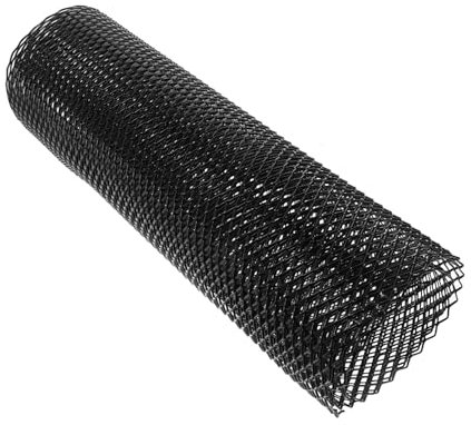 TOPPERFUN Malla De Rejilla para Parachoques Delantero De Aleación De Aluminio Protector para Coche Malla De Protección contra Insectos y Escombros Fácil Instalación Diseño Romboidal