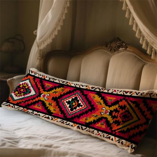 Almohada Corporal Nacionalidad Funda Cojin 50x180cm Almohada para el Embarazo y la Maternidad, Almohadas para Dormir de Lado Raya Almohadas Embarazada Funda de Cojines Grandes Cushion Covers LYD-644