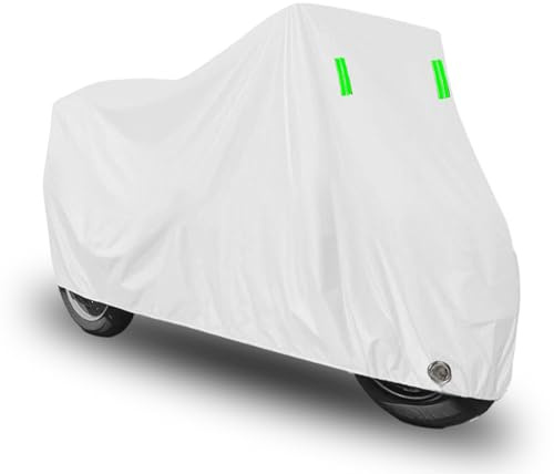 Motorbike Cover for HARLEY-DAVIDSON Road King Classic (2007-2012),Heavy Duty Motorcycle Cover With Reflective Strips,Waterproof, Four Seasons Outdoor Protection.