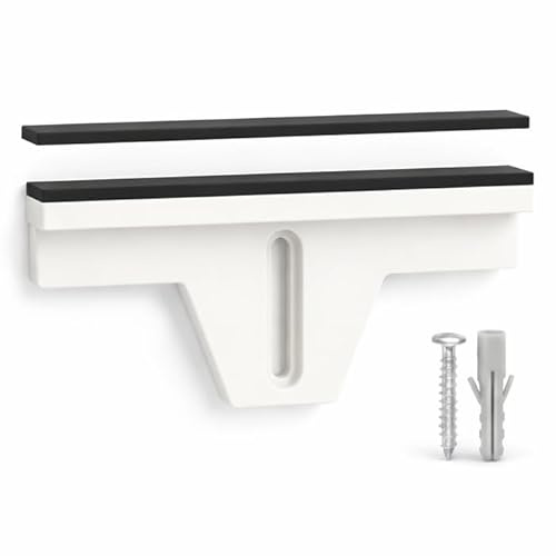 Bildaufhänger Bilderrahmenhalter Leinwandhalter | verstellbare, unsichtbare, magnetische Wandhalterung für tiefe Bilderrahmen und Leinwände inkl. Schraube und Dübel | präzise und wiederverwendbar