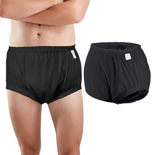 Adult Diaper Cover for Incontinence Noiseless Leakproof Underwear for Incontinence Reusable Adult Incontinence Underpants for Men and Women Comfortable All-Day Protection