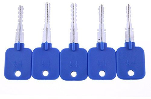 Loboo Idea 5er-Set Schlossreparaturwerkzeuge Schlosser-Schlüssel zum Ausprobieren für Kreuzschlösser, Lockpick-Werkzeugsatz für Anfänger und Profi-Schlosser