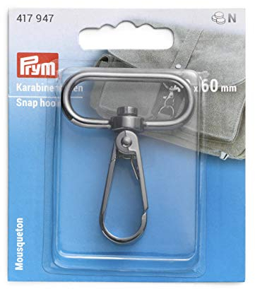 Prym 417947 40 x 60 mm Gunmetal Karabinerhaken, Zinklegierung