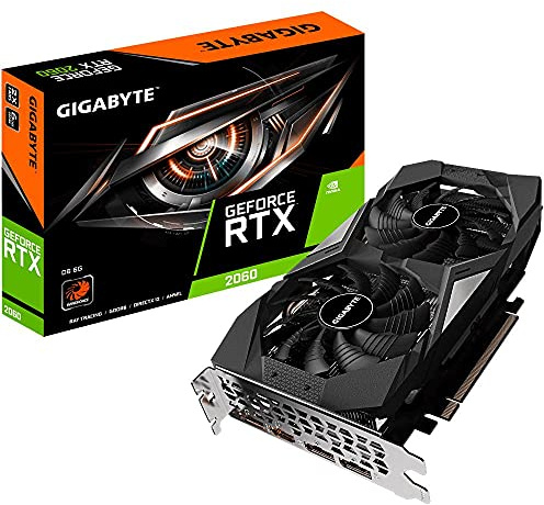 GIGABYTE Tarjeta Grafica GV-N2060D6-6GD RTX2060 6GB GDDDR6 HDMI/3DP
