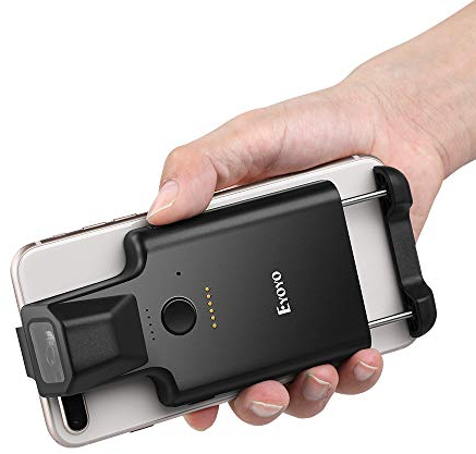 Eyoyo 2D Portatile Bluetooth Barcode Scanner, Retro Clip Wireless 1D Qr Barcode Lettore Con Bluetooth Funzione PDF417 Dati Matrix Immagine Scansione Per Smartphone, IPHONE