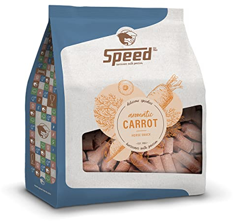 Speed Delicious speedies Carrot, Pferdeleckerli mit Karottengeschmack, aromatischer Snack für jedes Pferd, Beste Zutaten, einfach praktisch (5 kg)