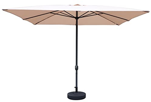 MAURY'S OMBRELLONE DA GIARDINO QUADRATO 3 x 3 MT (Ecrù)