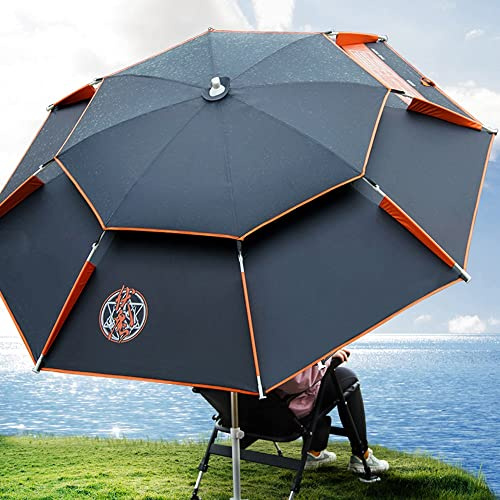 WWMM Sombrilla Playa Grande Antiviento, Sombrillas Terraza Protección UV50+, Sombrilla Jardin Exterior, a Prueba De Viento, Portátil, con Bolsa De Transporte (Size: 2.6m), Multi-colored