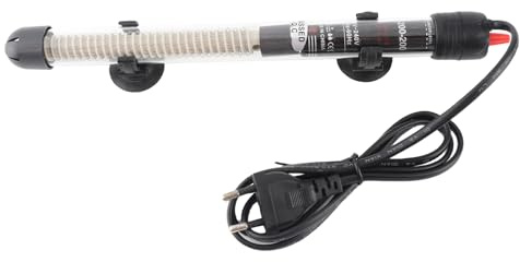 Ailgely Aquarium Heizung 200W, Einstellbarer Thermostat Aquarium Heizstab Aquarium Heizer mit Saugnapf, für Fischtanks und Aquarium 60L bis 200L