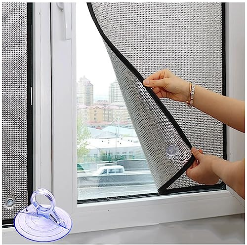 Película Aislante Aluminio,película Para Ventana Reflectante Termica,lámina Opaca,película De Privacidad Protección Solar Para Cristales Con Ventosa,para Cuartos De Sol/baño,WxH-50x100cm/20*39in