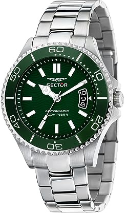 Sector No Limits Limited Edition Orologio Verde Uomo, Automatico, Analogico, Collezione 230 Anniversario 50th Years - R3223161013