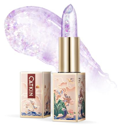 CATKIN Moonlight Lip Balm, Natural Color Tinted Lip Balm, Chapstick Lip Balms with Vitamin E for 8h Moisture for Dry Cracked Lips, 3.5g