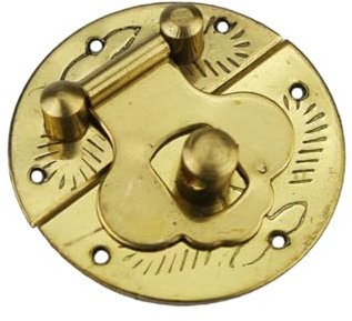 HEMOTON Ferrures en laiton Boîte à bijoux Mini serrure à cliquet Matériel Petite boucle de boîtier Accessoires vintage