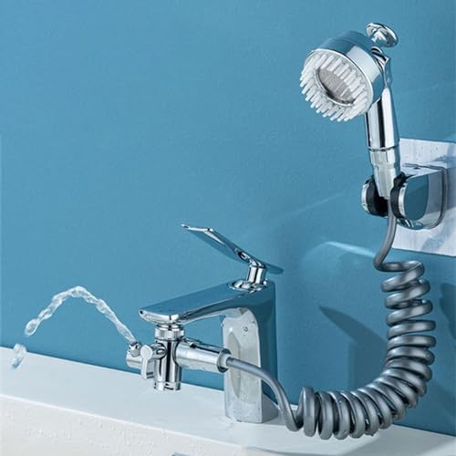 Douchette télescopique à main, accessoires de douche pour robinet, accessoires de pulvérisation de lavage de tête pour gagner du temps et des efforts lors du lavage des cheveux