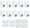 DLAIMI 10 pezzi sacchetti per aspirapolvere compatibili con GN con filtri di protezione del motore e filtri AirClean, 3D Efficiency GN Complete C3/C2, Classic C1, S400i-S456i, S8, S5, S2 Series