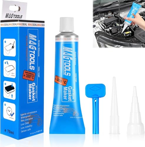Dichtmasse Motor, Motordichtmasse Schwarz, Ölbeständig Hochtemperatur Silikon Dichtmasse, Regeneriert Dichtungen Dichtungsmasse, Zylinderkopfdichtung Dichtmittel, Hitzebeständige Dichtmasse,70ml