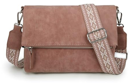 Gladdon Umhängetasche damen,Schultertasche mit Reißverschluss, Crossbody Tasche, Leder Handtasche Klein, Daypack……