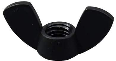 10PCS ~ 50PCS M3 M4 M5 M6 M8 M10 M12 Nylon Schwarz Kunststoff Flügelmutter Flügelmutter handgedrehte Mutter(M5-20Pcs)