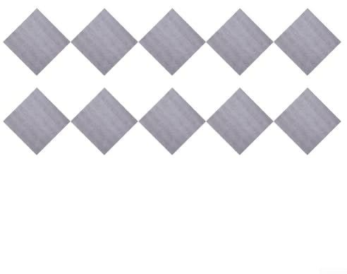 10 x Teppichfliesen, 30 cm x 30 cm, selbstklebend, bunt, rutschfest, für Büro, Wohnzimmer, Schlafzimmer, Bodenbelag (hellgrau)