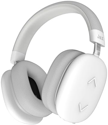JAZ Pure Wave - Cuffie Wireless Gaming On Ear, Bassa Latenza, Porta Jack 3.5mm, Microfono e Controlli Integrati, Cavo Di Ricarica e AUX inclusi, per Smartphone, Tablet, Laptop, 50h di Riproduzione