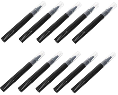 ABOOFAN Leere Nagellack Stifte 10 Stück Drehbare Manikürestifte aus Transparentem Kunststoff Nagelhautöl und Lipgloss Applikatoren für Nagelpflege und Reisen