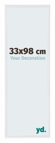 yd. Cadre Puzzle 33x98 cm Blanc Brillant - Cadre en Plastique Annecy | Your Decoration, Convient aux puzzles de 500 à 1000 pièces, Verre acrylique antireflet, Montage mural, Made in Holland