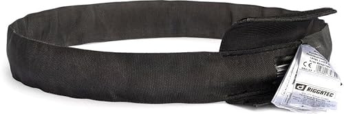 RIGGATEC 400204275 Schwarze Rundschlinge,Steelflex, Umfang 4 m Traglast von 2 t