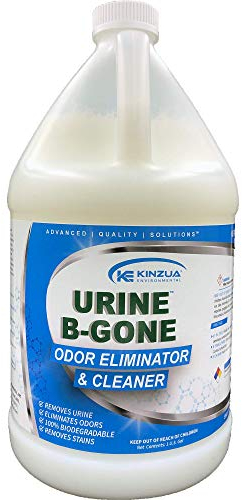 KINZUA ENVIRONMENTAL Urine B-Gone, Professional Enzyme Odor Eliminator & Pet Stain Remover, Human, Cat & Dog Urine Cleaner, Effective on Laundry, Carpets & More (3.79Liter (Pack of 1), Original)