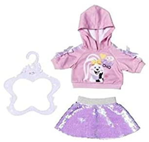 BABY Born Fashion, Puppenkleidung, EIN Stück, 1 Puppen-Outfit für 43 cm Puppen bestehend aus Shirt und Rock ODER Longsleeve und Hose, Set Nicht frei wählbar, 828182 Zapf Creation
