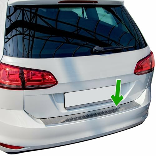 Stoßstangenschutz hinten passend für VW Golf 7 Variant | ab 2013+ Edelstahl matt Schutz für Ladekantenschutz