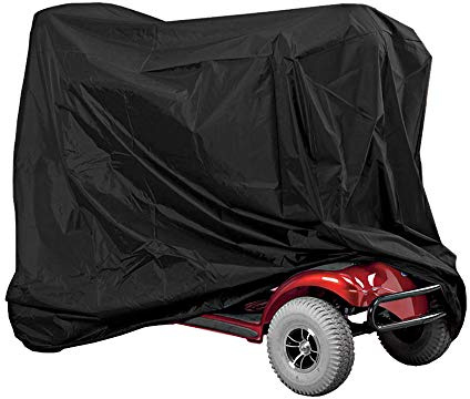 Mobility Scooter Cover, Heavy Duty 190D Oxford Fabric, Waterproof Storage Cover for Electric Wheelchair, All-Weather Outdoor Protection, 190 x 71 x 1 cm