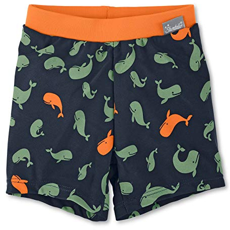 Sterntaler Baby - Jungen Badeshort Kurz Wale Badehose, Marine, 86-92 EU