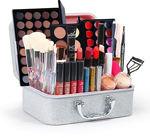 Joyeee Schmink Geschenkset Make-Up Set, Professionelles Schönheit Schmink Set mit Lidschatten Lippengloss Rouge Concealer Usw, Multifunktions Kosmetik Produkte Kit für Teenager-Mädchen Frauen#2