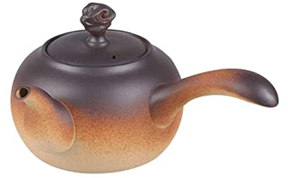 RUVOO Theiere Fonte Théière en Fonte Théière Japonaise Théière en céramique - Poignée latérale de 780 ML avec Infusion pour Infuser du thé en Vrac. Theiere Japonaise (Blue : 750ml, Size : Blu)