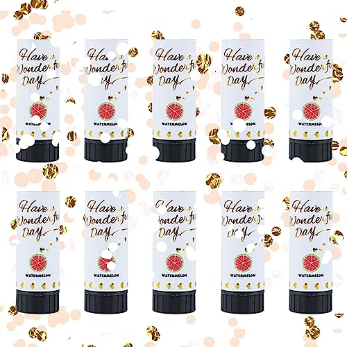 Spara Coriandoli Matrimonio, ACTOYS 10 Pezzi Sparacoriandoli Laurea, Cannoni di Coriandoli, Party Poppers Biodegradabile, per Compleanni, Lauree, Forniture per Feste di Matrimonio