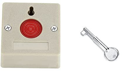 Mini-Notfallalarmknopf, Sicher, Sicherheitsalarmknopf, Ringe, Alarm, Panikknopf, Alarm, Kunststoffknopf, 24 V, Verkabelter Alarmknopf Für Familienbüro