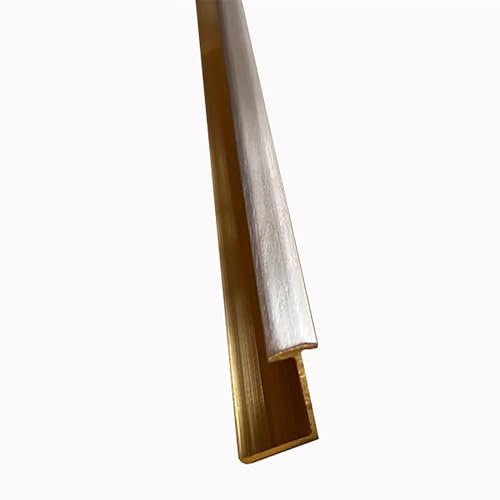 Pavimento Striscia Transizione Soglia in Ottone Spazzolato, Copertura Divisoria Bordatura Metallica per Unire Fughe del Pavimento, Bordatura a Forma di Z per Pareti/Laminato Piastrelle(8.8mm(11/32)